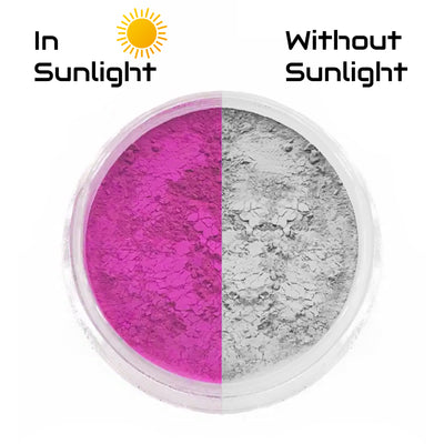 White to Pink - Photochromic Pigment Powder (Changes Color In Sunlight)
