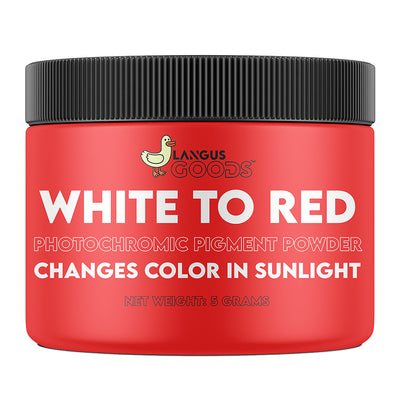 White to Red - Photochromic Pigment Powder (Changes Color In Sunlight)