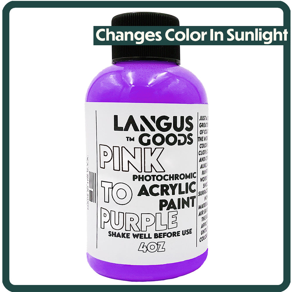 Pink to Purple Photochromic Fabric & Airbrush Paint