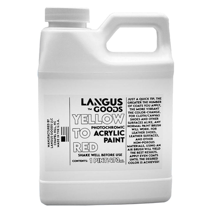 Yellow to Red Photochromic Fabric Airbrush Paint – Langus Goods